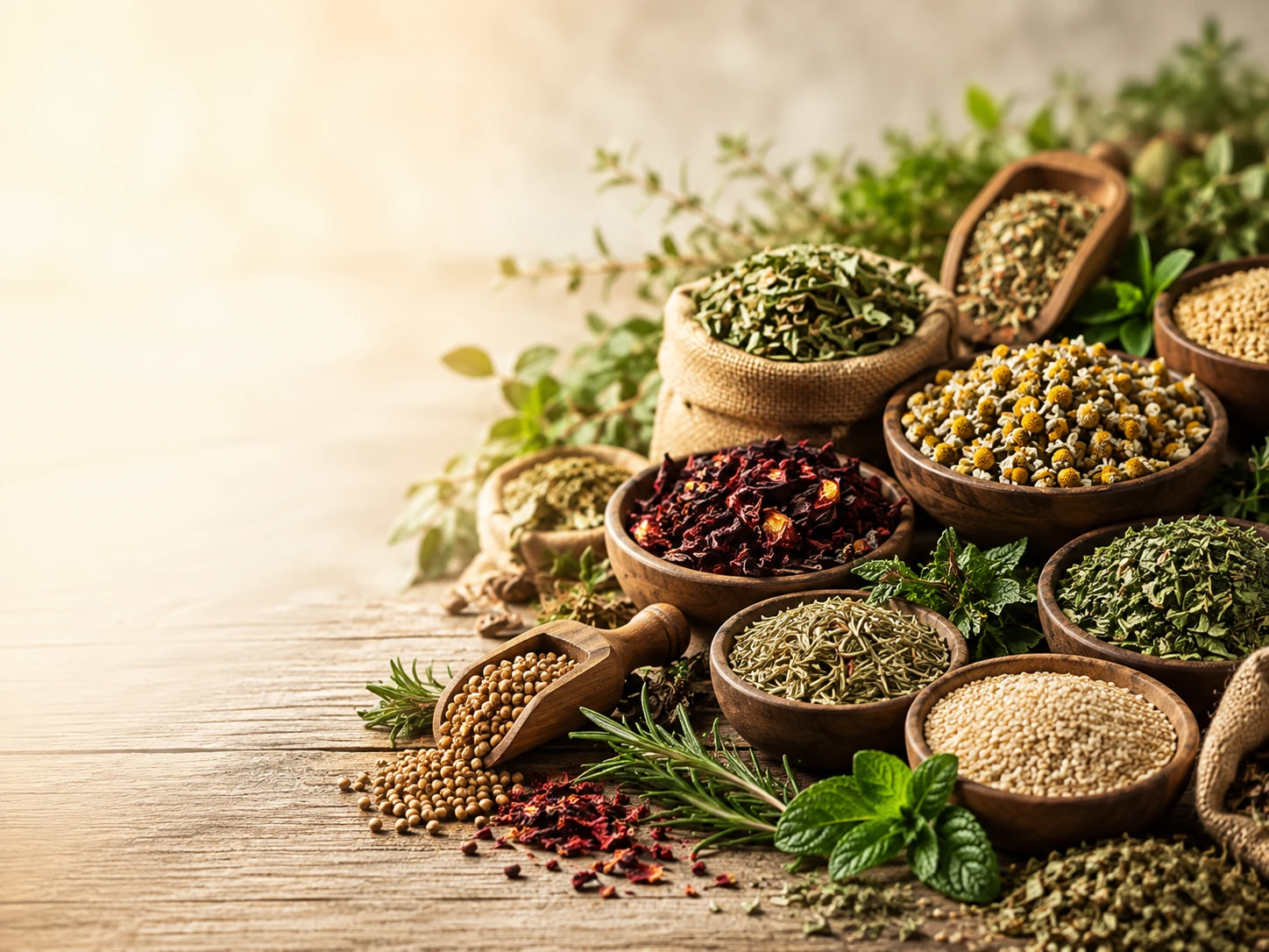 منتجات خيرات الطبيعة — أعشاب وتوابل وبذور